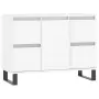 Mobile da Bagno Bianco 80x33x60 cm in Legno Multistrato