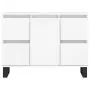 Mobile da Bagno Bianco 80x33x60 cm in Legno Multistrato