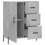 Credenza Grigio Cemento 69,5x34x90 cm in Legno Multistrato