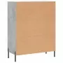 Credenza Grigio Cemento 69,5x34x90 cm in Legno Multistrato