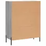 Credenza Grigio Sonoma 69,5x34x90 cm in Legno Multistrato