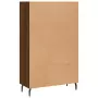 Credenza Rovere Marrone 69,5x31x115 cm in Legno Multistrato