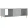 Tavolino Salotto Grigio Cemento 102x50x40 cm Legno Multistrato