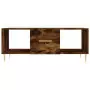 Tavolino da Salotto Rovere Fumo 102x50x40 cm Legno Multistrato