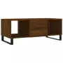 Tavolino Salotto Rovere Marrone 102x50x40 cm Legno Multistrato