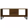 Tavolino Salotto Rovere Marrone 102x50x40 cm Legno Multistrato