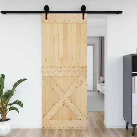 Porta 90x210 cm in Legno Massello di Pino