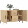 Credenza Rovere Sonoma 100x36x60 cm in Legno Multistrato