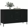 Credenza Nera 100x36x60 cm in Legno Multistrato