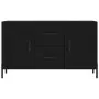 Credenza Nera 100x36x60 cm in Legno Multistrato