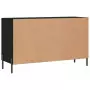 Credenza Nera 100x36x60 cm in Legno Multistrato