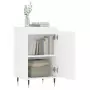 Credenza Bianca 40x35x70 cm in Legno Multistrato