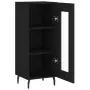 Credenza Nero 34,5x34x90 cm in Legno Multistrato