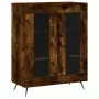 Credenza Rovere Fumo 69,5x34x90 cm in Legno Multistrato