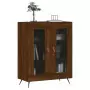 Credenza Rovere Marrone 69,5x34x90 cm in Legno Multistrato