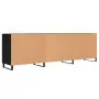 Mobile Porta TV Nero 150x30x50 cm in Legno Multistrato