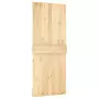 Porta Scorrevole con Set Hardware 85x210 cm Legno Massello Pino