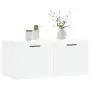 Mobile a Parete Bianco 80x36,5x35 cm in Legno Multistrato