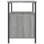 Comodini 2 pz Grigio Sonoma 34x35,5x50 cm in Legno Multistrato