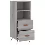 Credenza Grigio Sonoma 34,5x34x90 cm in Legno Multistrato