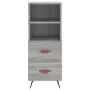 Credenza Grigio Sonoma 34,5x34x90 cm in Legno Multistrato