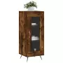 Credenza Rovere Fumo 34,5x34x90 cm in Legno Multistrato