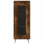 Credenza Rovere Fumo 34,5x34x90 cm in Legno Multistrato