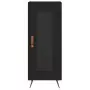 Credenza Nero 34,5x34x90 cm in Legno Multistrato