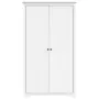 Armadio BODO 101x52x176,5 cm in Legno Massello di Pino Bianco