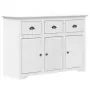 Credenza BODO 115x43x79,5 cm in Legno Massello di Pino Bianco