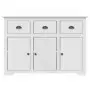 Credenza BODO 115x43x79,5 cm in Legno Massello di Pino Bianco