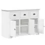 Credenza BODO 115x43x79,5 cm in Legno Massello di Pino Bianco