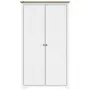 Armadio BODO 101x52x176,5 cm Legno Massello Pino Bianco Marrone