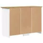 Credenza BODO 115x43x79,5 cm Legno Massello Pino Bianco Marrone