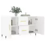 Credenza Bianca 100x36x60 cm in Legno Multistrato