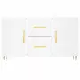 Credenza Bianca 100x36x60 cm in Legno Multistrato