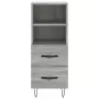 Credenza Grigio Sonoma 34,5x34x90 cm in Legno Multistrato