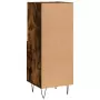 Credenza Rovere Fumo 34,5x34x90 cm in Legno Multistrato