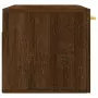 Mobile a Parete Rovere Marrone 80x36,5x35 cm Legno Multistrato