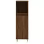 Set Mobili da Bagno 3 pz Rovere Marrone in Legno Multistrato