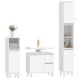 Set Mobili da Bagno 3 pz Bianco in Legno Multistrato