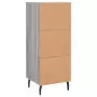 Credenza Grigio Sonoma 34,5x34x90 cm in Legno Multistrato