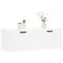 Mobile a Parete Bianco 100x36,5x35 cm in Legno Multistrato