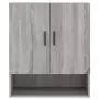 Armadietto a Muro Grigio Sonoma 60x31x70cm in Legno Multistrato