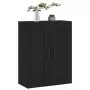 Mobile a Parete Nero 69,5x34,90 cm in Legno Multistrato