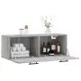 Mobile a Parete Grigio Sonoma 100x36,5x35 cm Legno Multistrato