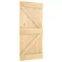 Porta Scorrevole con Set Hardware 100x210cm Legno Massello Pino