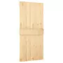 Porta Scorrevole con Set Hardware 100x210cm Legno Massello Pino