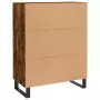 Credenza Rovere Fumo 69,5x34x90 cm in Legno Multistrato