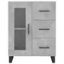 Credenza Grigio Cemento 69,5x34x90 cm in Legno Multistrato